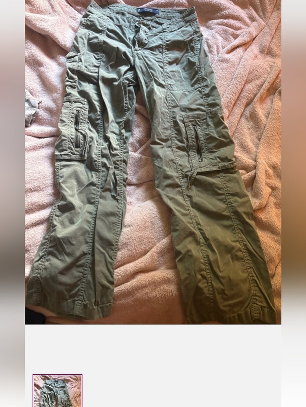 Hollister Size 27 Cargo Pants - Olive Green